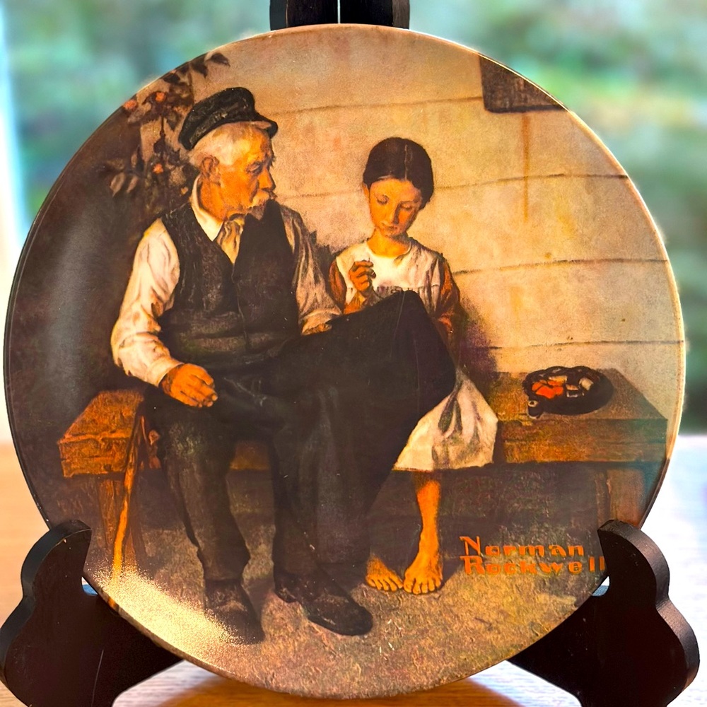 8½" Knowles Norman Rockwell The Lighthouse Keepers Daughter Collector Plate VGUC